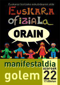 Azaroaren 22ko manifestaziorako kartelak besta giroan paratuko dituzte Elizondon eta Lesakan