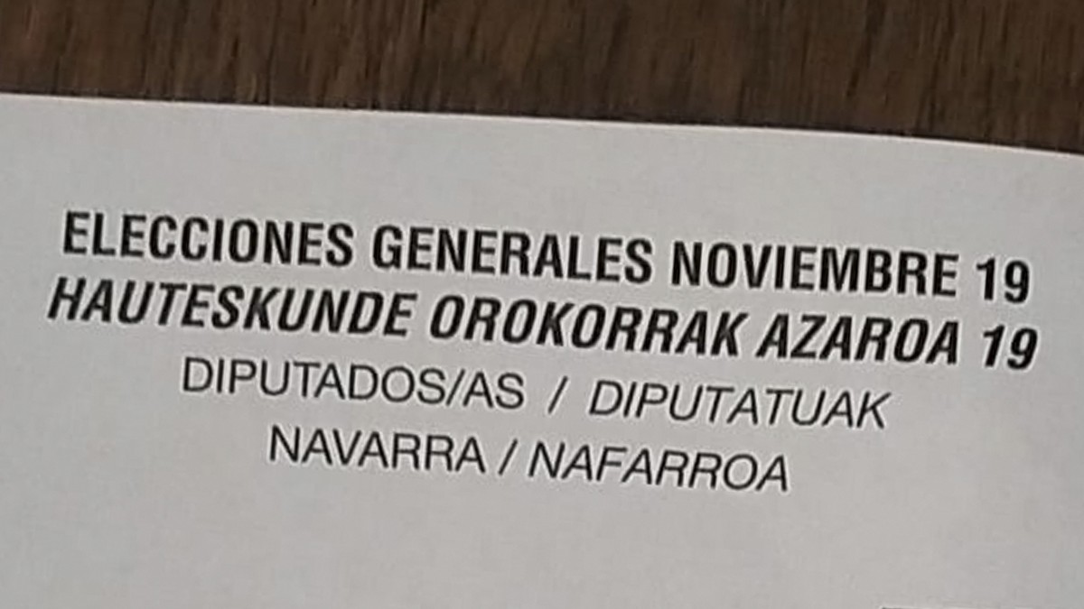 Espainiako hauteskundeetako boto paperekin gaizki-ulertua sortu da