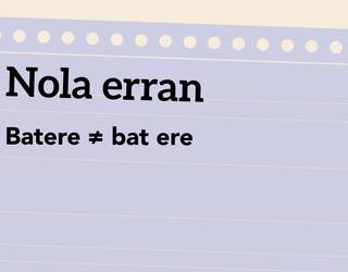 Batere ≠ bat ere