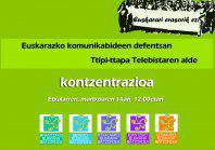Ttipi-ttapa Telebistaren aldeko kontzentrazioa eginen da larunbat eguerdian Etxalarren