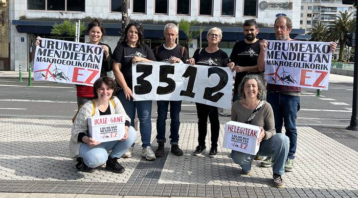Ikatz Gane proiektuaren aurka 3.512 helegite aurkeztu ditu Urumeako Mendiak Bizirik plataformak