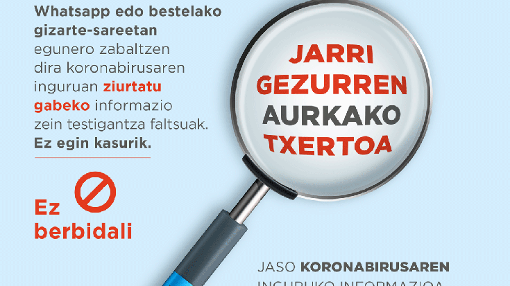 Jarri gezurraren aurkako txertoa