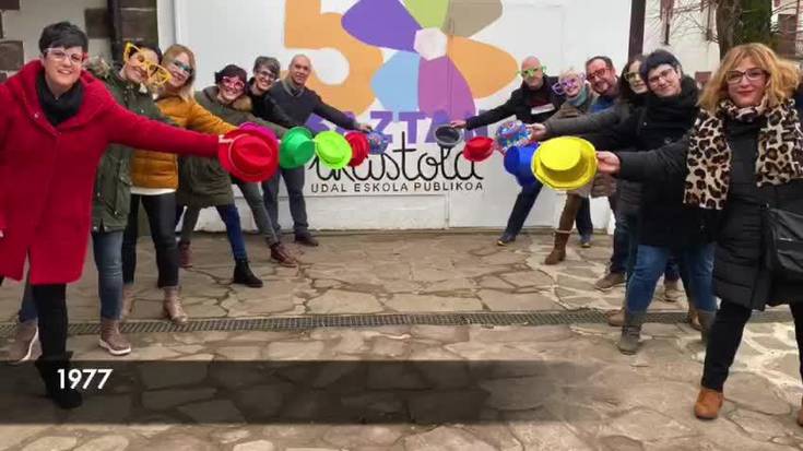 50 urtez Baztan Ikastolako kide izan direnak bideoan