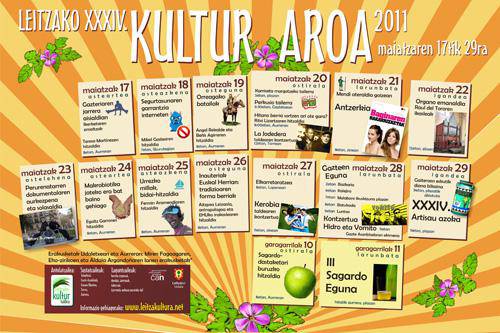 Maiatzaren 17tik 29ra Leitzako Kultur Aroa ospatuko da