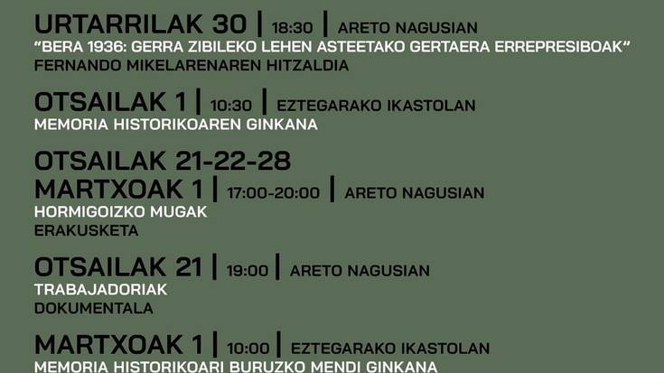 Ortziralean Beran solasaldia eskainiko duen Edurne Beaumontekin egon gara