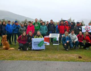 Domiko-Erreka makroproiektu eolikoaren kontra Bianditzera martxa egin dute
