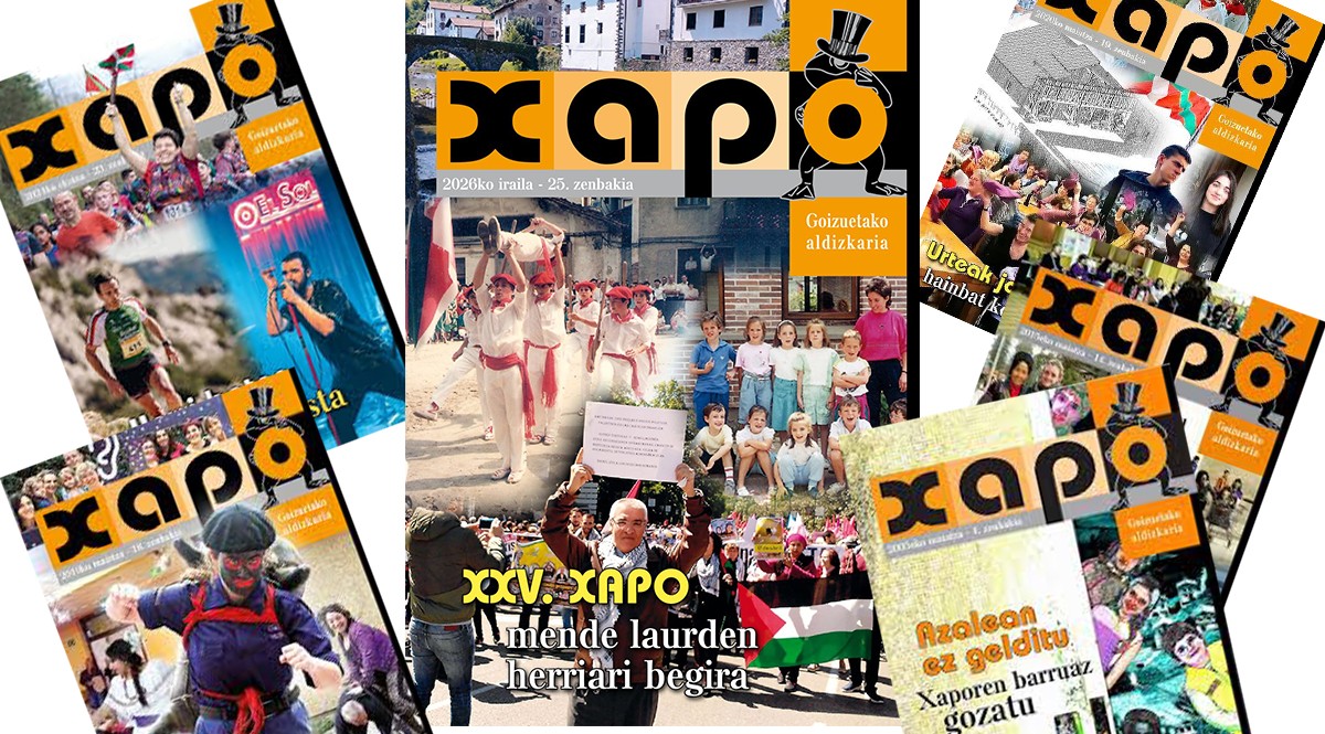 'Mende laurden herriari begira' izenburupean osatu dute Xapo aldizkariaren 25. alea