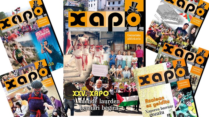 'Mende laurden herriari begira' izenburupean osatu dute Xapo aldizkariaren 25. alea