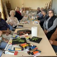 Larrungo Koloreak elkartekoen margo erakusketa apirilaren 4tik 6ra Sarako Suharriagan