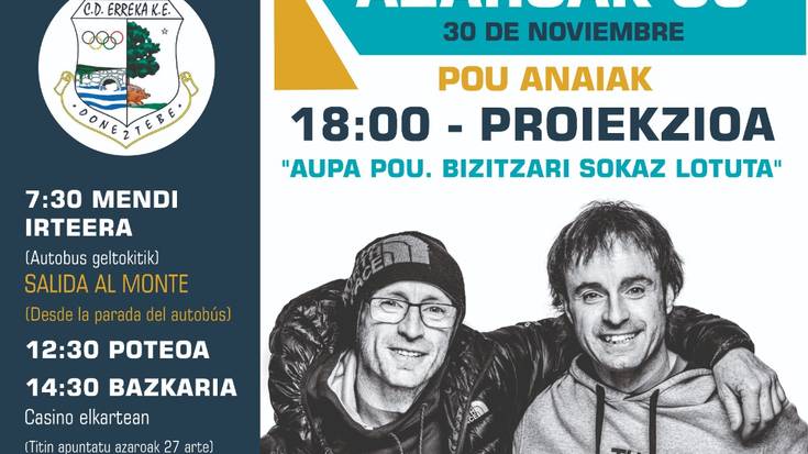 Pou anaien saiorako sarrerak ea ea agorturik