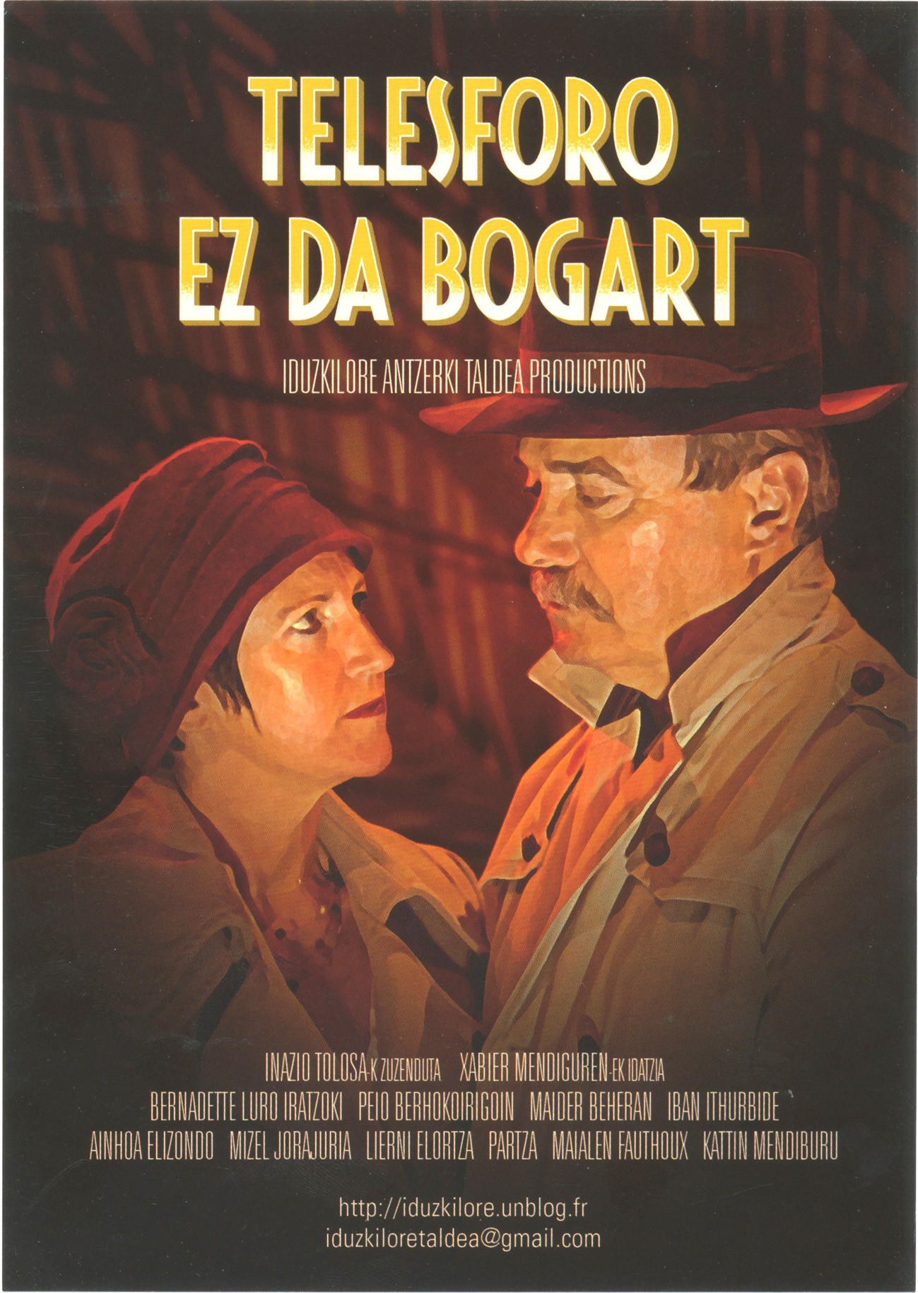 ‘Telesforo ez da Bogart’ antzezlana eskainiko dute Leitzan ekainaren 17an