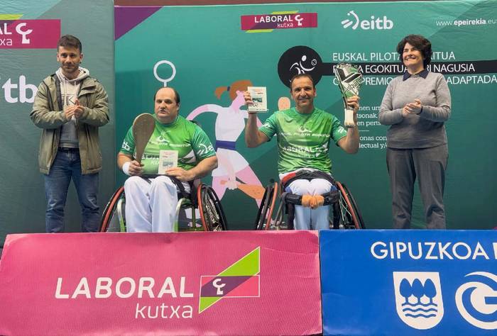 Joseba Lasa txapeldunorde izan da Euskal Pilota Egokitua zirkuituko Gipuzkoako Irekian