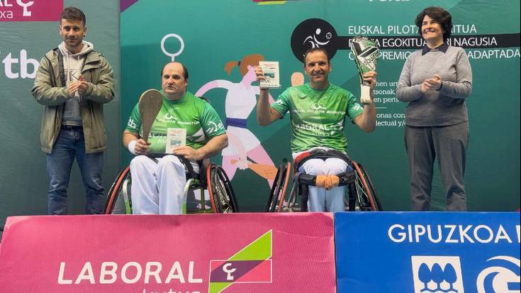 Joseba Lasa txapeldunorde izan da Euskal Pilota Egokitua zirkuituko Gipuzkoako Irekian