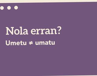 Umetu ≠ umatu