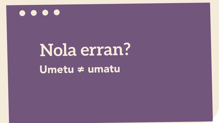 Umetu ≠ umatu