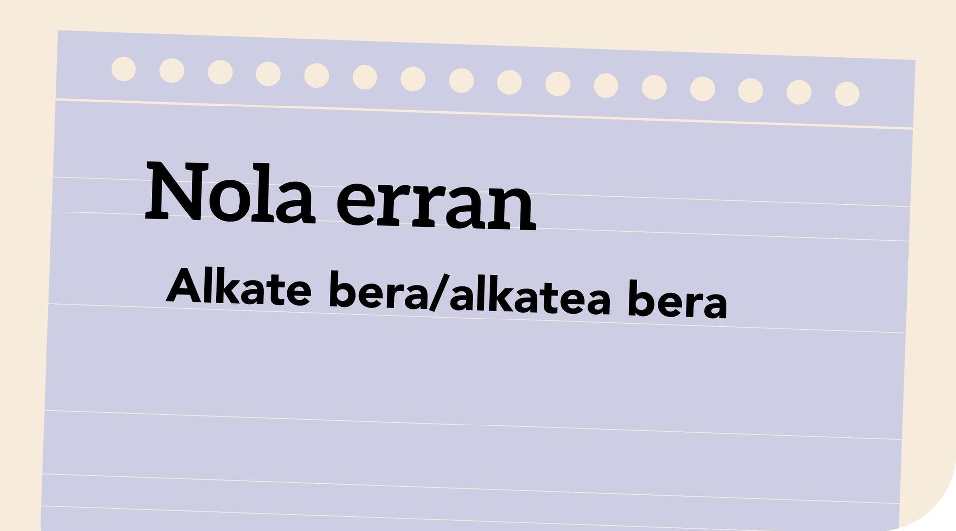 Alkate bera/alkatea bera