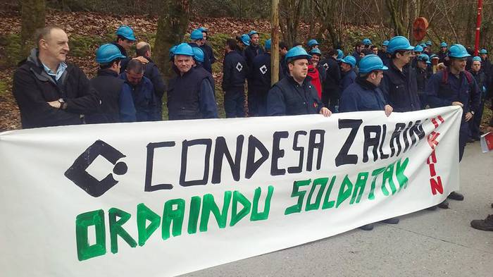 Mobilizazioekin segituko dute Zalain Transformados lantegian