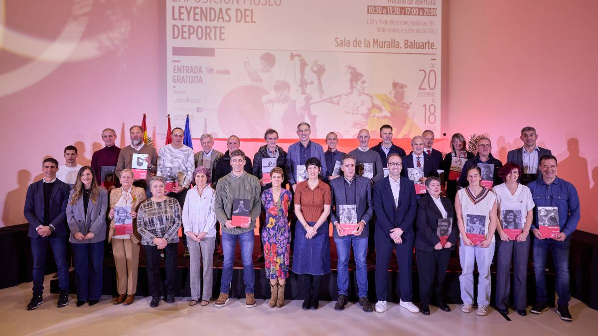 40 urteotan Nafarroako Gobernuaren kirolaren urrezko domina eskuratu dutenak omendu dituzte