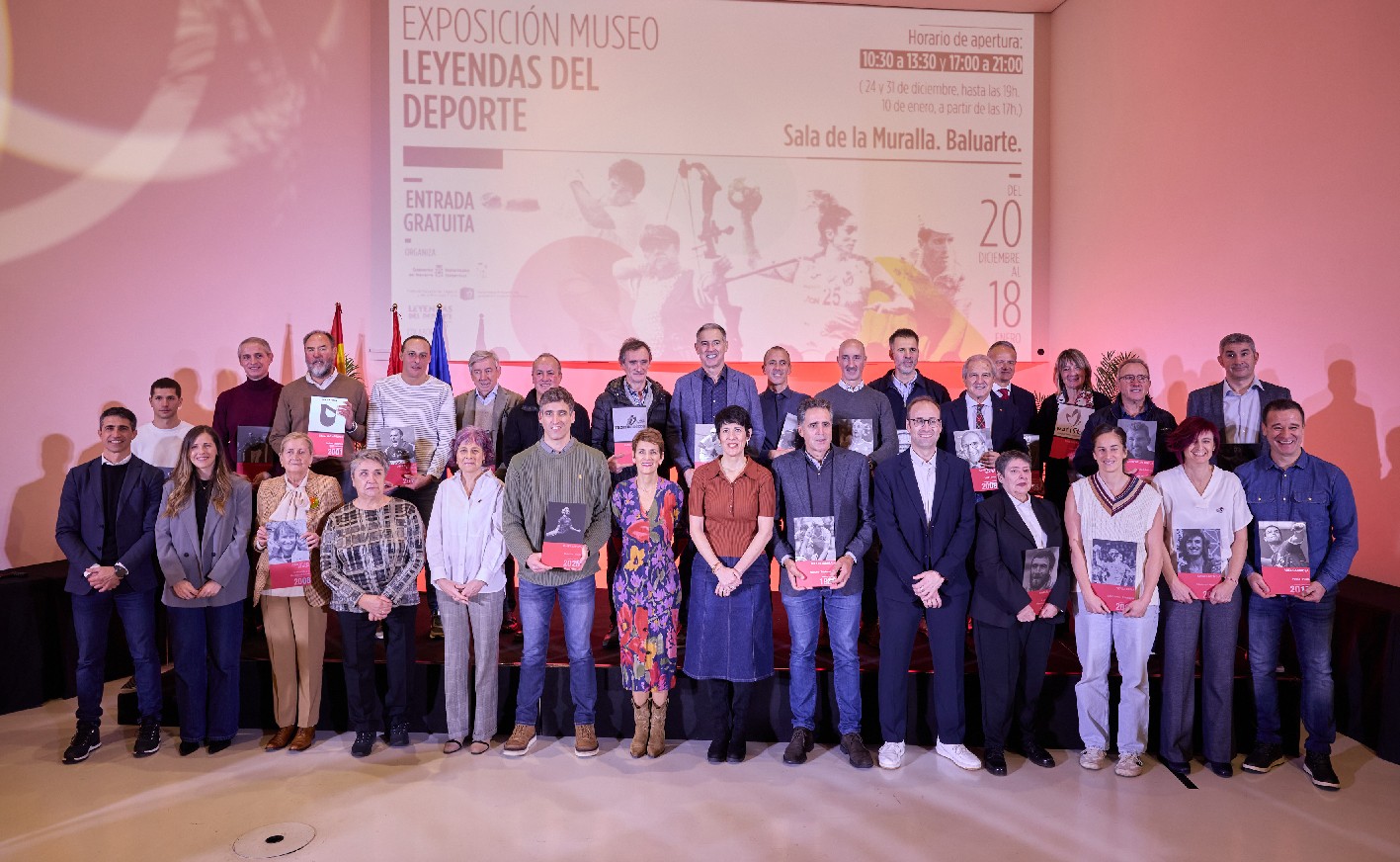 40 urteotan Nafarroako Gobernuaren kirolaren urrezko domina eskuratu dutenak omendu dituzte