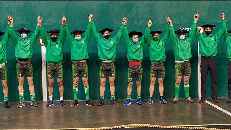 600 kiloko gizonezkoen Euskal Herriko  txapela ere jantzi du Beti Gazte sokatira taldeak