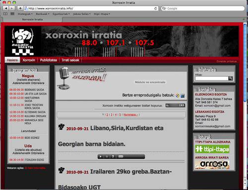 Xorroxin Irratiaren webgune berria martxan da