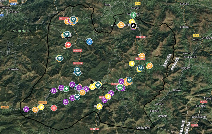 Eskualdeko haurrendako zerbitzuen mapa sortu dute Elizondo Lanbide Eskolako ikasleek