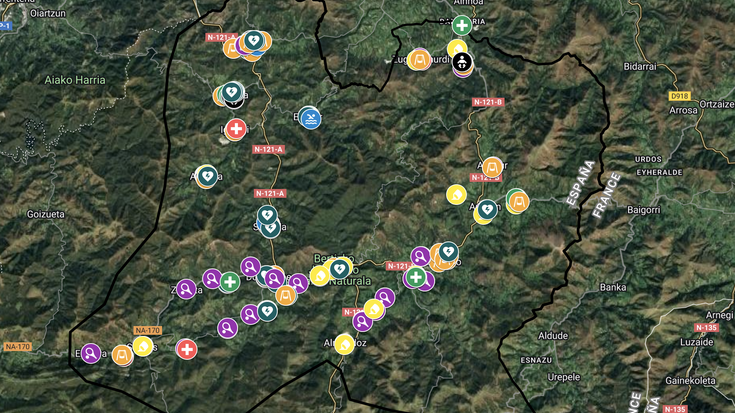 Eskualdeko haurrendako zerbitzuen mapa sortu dute Elizondo Lanbide Eskolako ikasleek