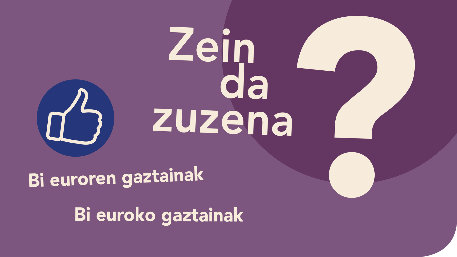Bi euroren gaztainak ala bi euroko gaztainak?