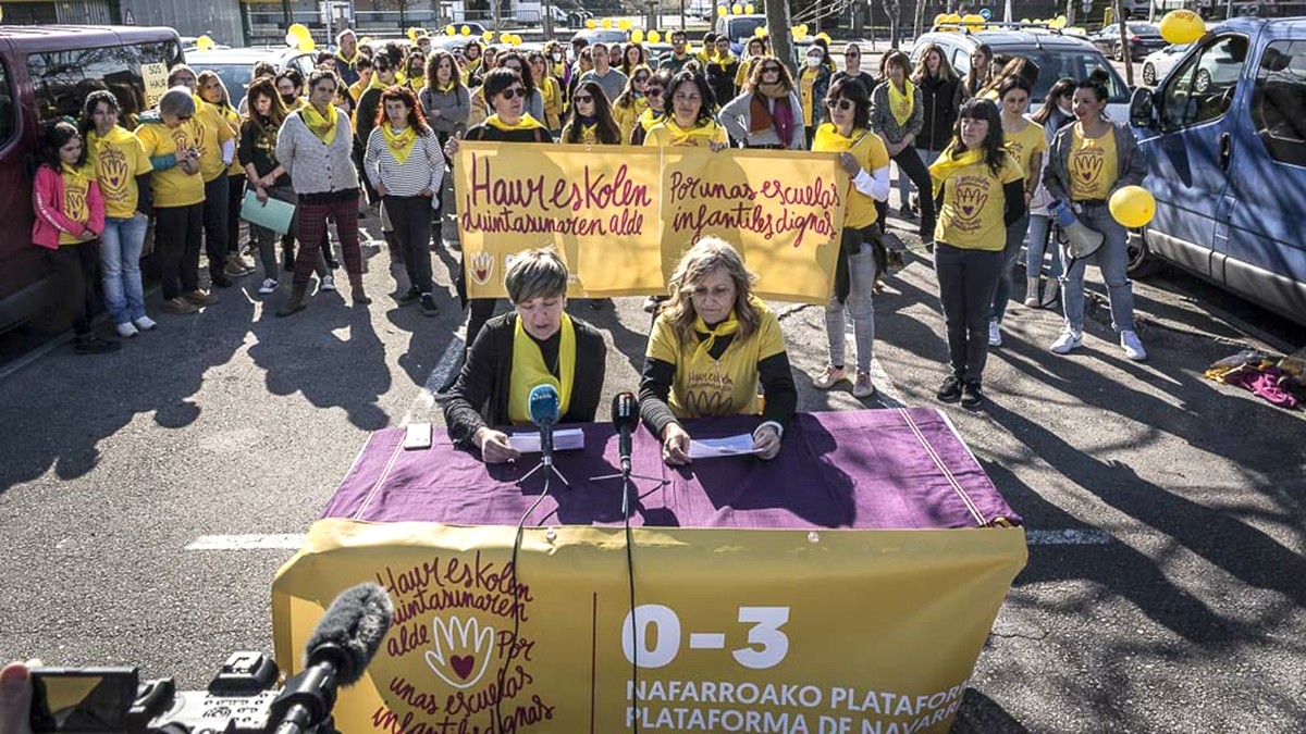 Haur eskolen duintasunaren alde hainbat mobilizazio eginen dituzte asteburuan Baztan, Bera, Lesaka eta Leitzako haur eskoletan