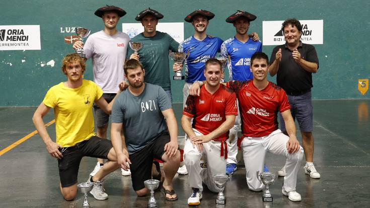 Josetxo Ezkurra II.a txapeldun orde izan da Zarauzko erremonte txapelketan