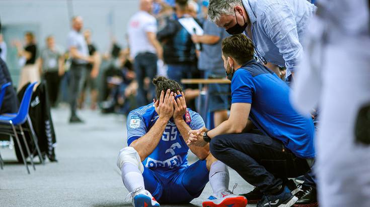 Niko Mindegiak lotailu gurutzatua hautsi du eta ez du Europa ligako lauko finala jokatzerik izanen