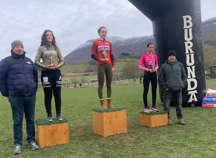 Sara Garcia Sanzberro sunbildarrak irabazi du Nafarroako ziklo-kros txapelketa