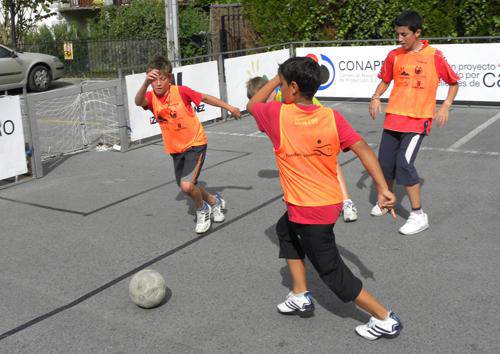 Futbol plaza 3x3 txapelketa antolatu du Osasuna Fundazioak Lesakan