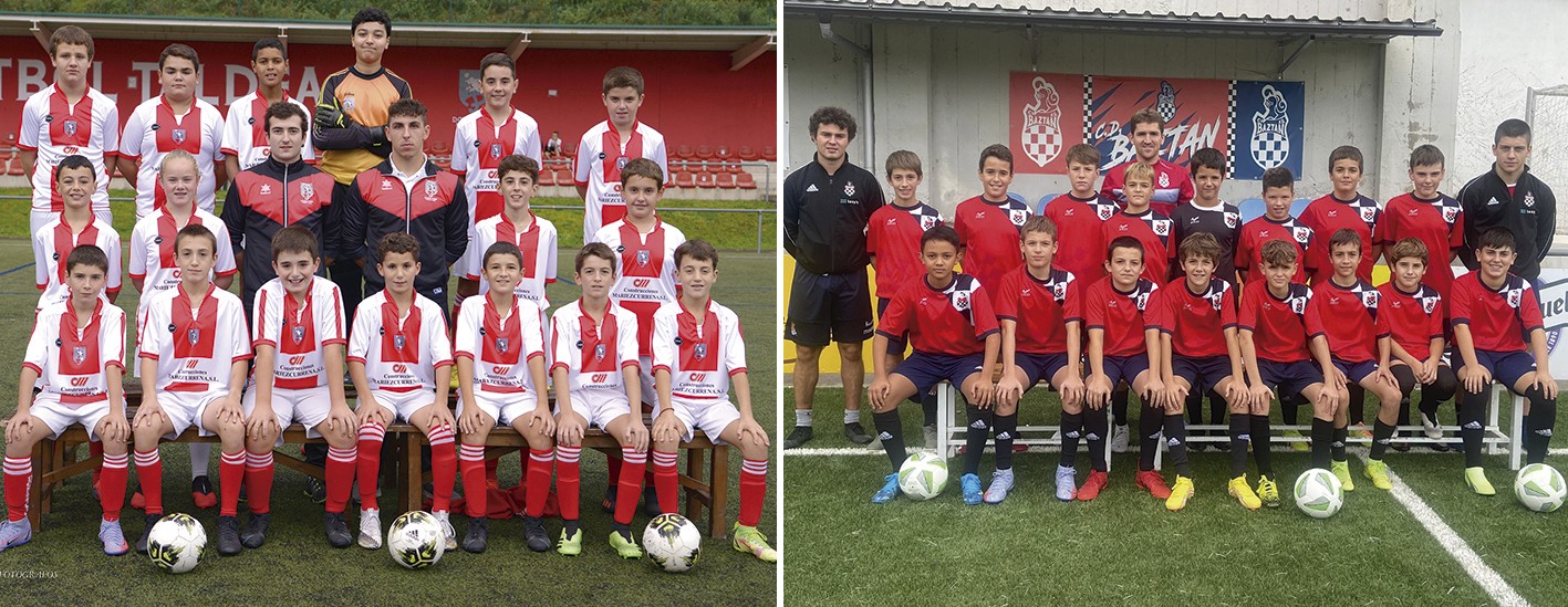 Infantil mailako futbol derbia jokatuko dute Doneztebe eta Baztango infantil mailako mutiko ttikienek