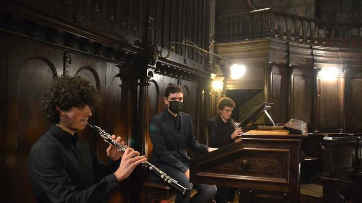 Organo eta oboe doinuez ospatu dituzte Berako organoaren 125 urteak