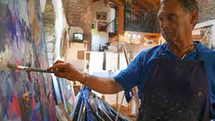 Xabier Soubelet margolari eta musikariarekin elean