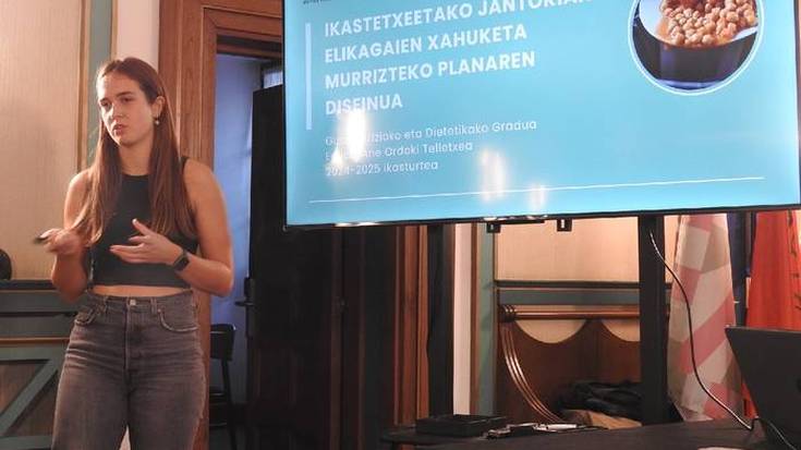 'Ikastetxeetako jantokian elikagaien xahuketa' egitasmoaz elean