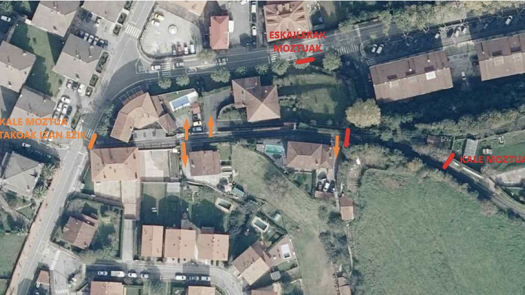 Lanak egin bitartean Kaxerna karrika moztua egonen da Beran