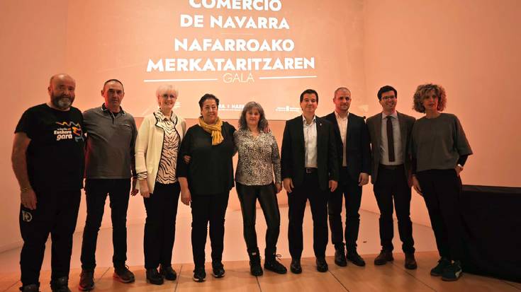 Deñe Abuin lesakarra saritu dute Nafarroako merkataritzaren lehen galan