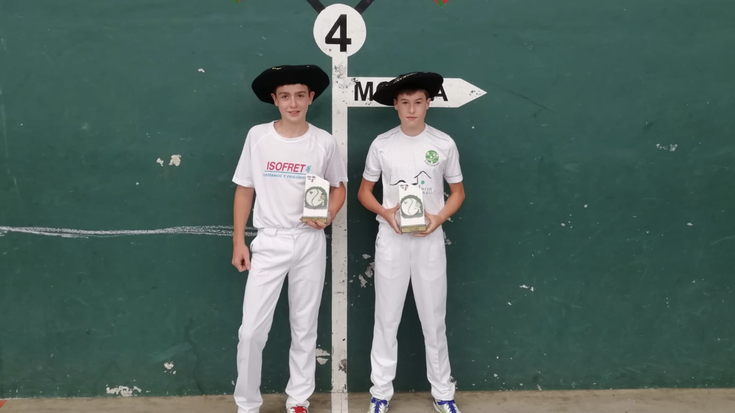 Iker Sagardiak eta Endika Santestebanek irabazi dute Bortzirietako Binakako Pilota Txapelketa