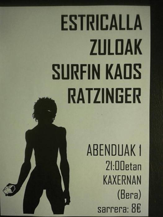 Beñaten aldeko elkartasun kontzertuak Kaxernan 