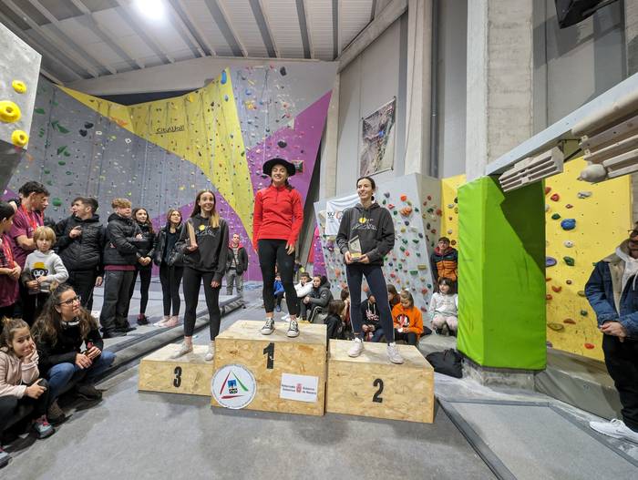 Maria Feo leitzarrak irabazi du Nafarroako boulder txapelketa